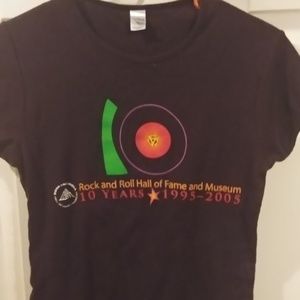 Ladies size large vintage t-shirt vinyl record